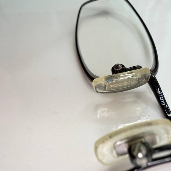 Fossil Coolidge Eyeglasses – Slim Rectangular Metal Frame – With Hard Case - Picture 13 of 15